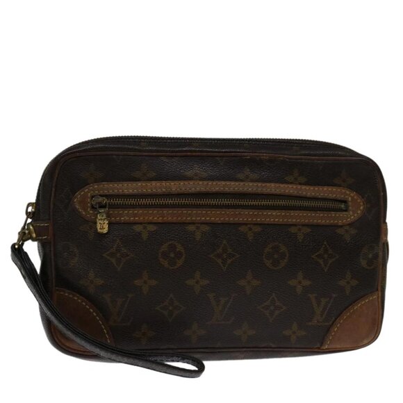 LOUIS VUITTON Monogram Marly Dragonne GM Clutch Bag M51825 LV Auth 69324 - Picture 1 of 16